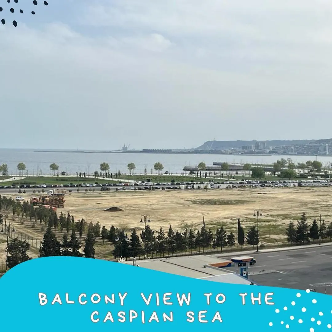 New Modern Apartment With Stunning Sea Views,Near Nizami Street باكو